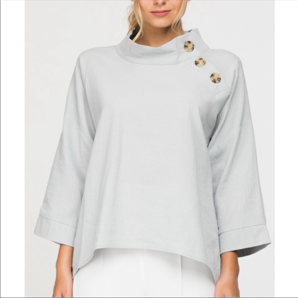 Gorgeous 3 Button Blouse